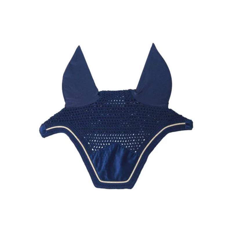 Cso|Bonnets Pour Chevaux*Kentucky Horsewear - Bonnet Wellington basic velvet Marine