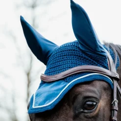 Cso|Bonnets Pour Chevaux*Kentucky Horsewear - Bonnet Wellington basic velvet Marine