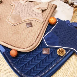 Cso|Bonnets Pour Chevaux*Kentucky Horsewear - Bonnet Wellington basic velvet Marine