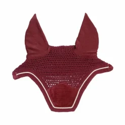 Bonnets Pour Chevaux*Kentucky Horsewear - Bonnet pour chevaux anti-bruits Wellington Velvet Bordeaux