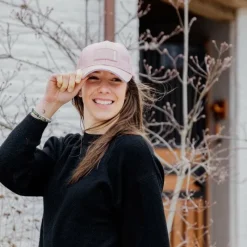 Casquettes/ Chapeaux*Kentucky Horsewear - Casquette Rubber logo vieux Rose