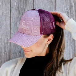 Casquettes/ Chapeaux*Kentucky Horsewear - Casquette Trucker Laine clair Rose