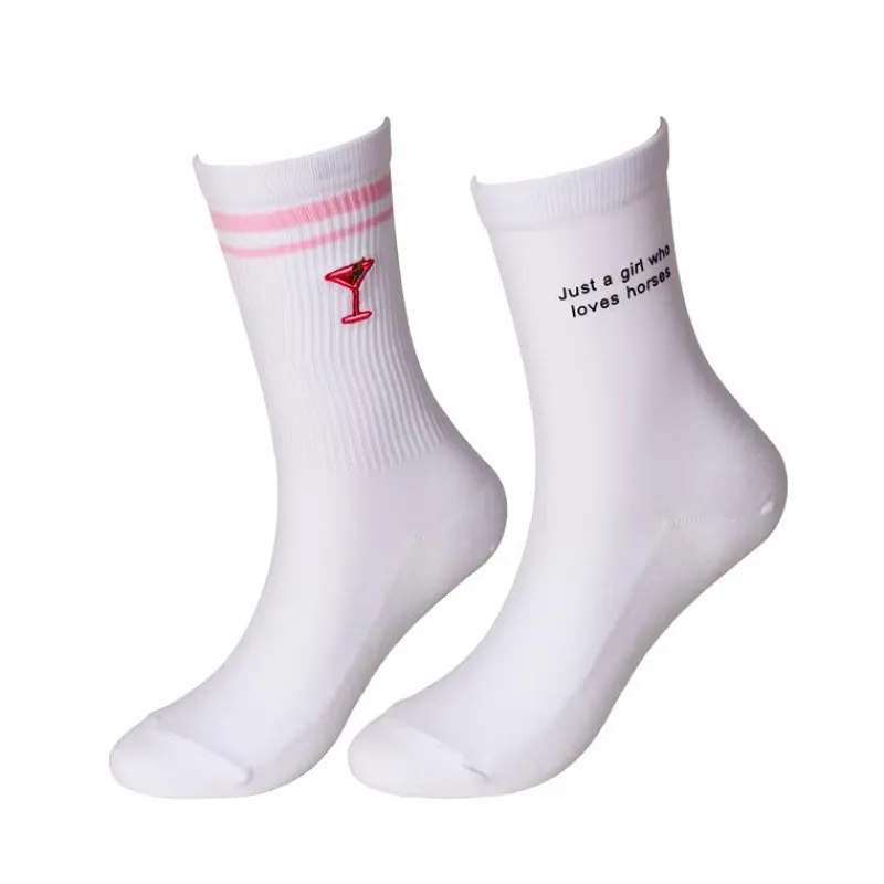 Chaussettes D'Équitation*Kentucky Horsewear - Chaussette d'équitation Loves Horses x2 Blanc