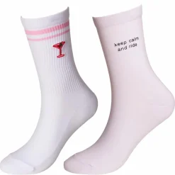 Chaussettes D'Équitation*Kentucky Horsewear - Chaussettes d'équitation Keep Calm x2 Blanc
