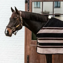 Clearance - Chemise séchante Fleece Heavy stripes / beige Couvertures Et Chemises
