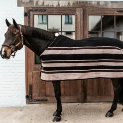 Clearance - Chemise séchante Fleece Heavy stripes / beige Couvertures Et Chemises