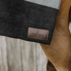 Couvertures Et Chemises*Kentucky Horsewear - Couverture séchante carré heavy stripes / gris Noir