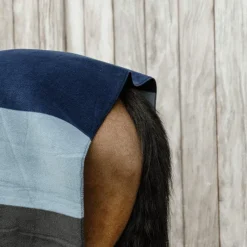 Couvertures Et Chemises*Kentucky Horsewear - Couverture séchante carré heavy stripes / gris Marine