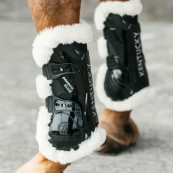 Guêtres Ouvertes*Kentucky Horsewear - Guêtres ouvertes velcro mouton vegan x2 Noir