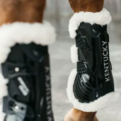 Guêtres Ouvertes*Kentucky Horsewear - Guêtres ouvertes velcro mouton vegan x2 Noir