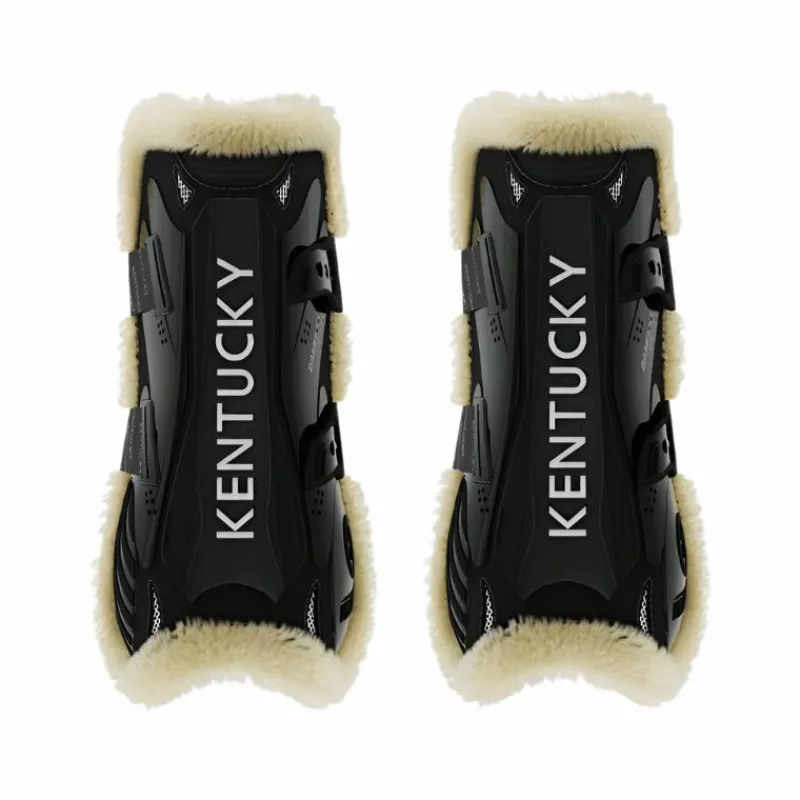 Guêtres Ouvertes*Kentucky Horsewear - Guêtres ouvertes mouton vegan Bamboo Elastic x2 Noir
