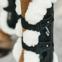 Guêtres Ouvertes*Kentucky Horsewear - Guêtres ouvertes mouton vegan Bamboo Elastic x2 Noir