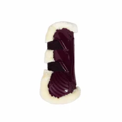 Guêtres Ouvertes*Kentucky Horsewear - Guêtres ouvertes mouton vegan Bamboo Elastic x2 Bordeaux