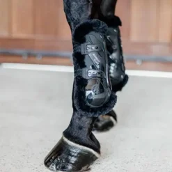 Sale - Guêtres ouvertes mouton vegan Bamboo Elastique x2 Guêtres Ouvertes