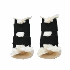 Online - Guêtre cheval Turnout Air mouton synthétique x2 Guêtres Fermées