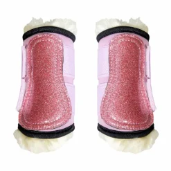 Collection "Minis" Kentucky|Guêtres Fermées*Kentucky Horsewear - Guêtres mouton antérieurs paillette Sammy Collection vieux Rose