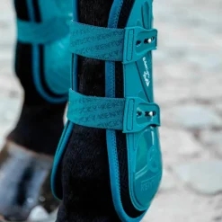 Guêtres Ouvertes*Kentucky Horsewear - Guêtres ouvertes Bamboo Elastic emeraude x2 Bleu