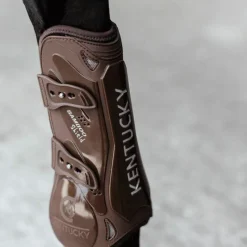 Guêtres Ouvertes*Kentucky Horsewear - Guêtres ouvertes Bamboo Elastic x2 Marron