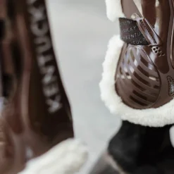 Clearance - Guêtres ouvertes velcro mouton vegan x2 Guêtres Ouvertes