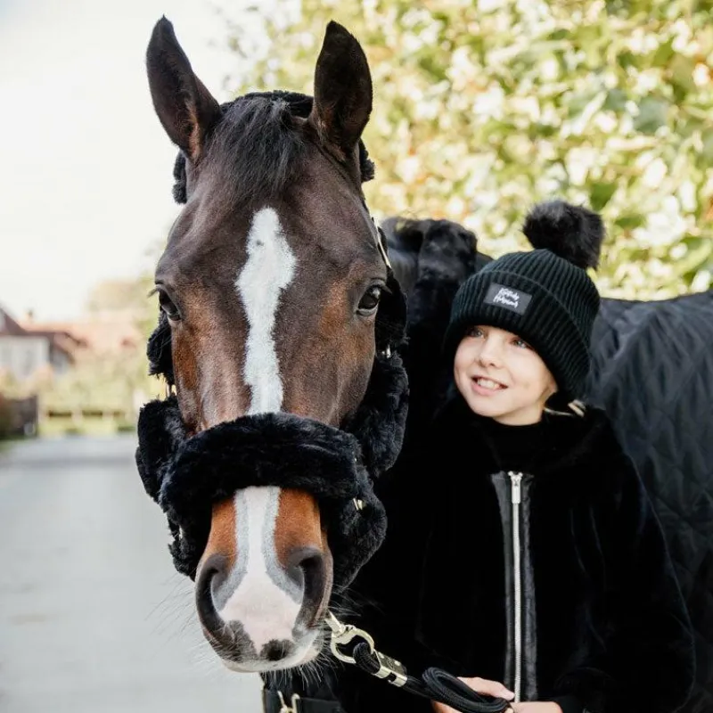 Collection "Minis" Kentucky|Licols Poneys*Kentucky Horsewear - Licol de transport mouton Noir