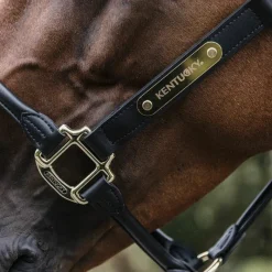 Élevage|Licols En Cuir*Kentucky Horsewear - Licol anatomique en cuir vegan noir