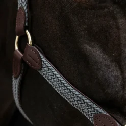 Licols En Nylon*Kentucky Horsewear - Licol cheval nylon tressé Gris