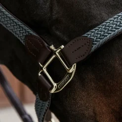 Licols En Nylon*Kentucky Horsewear - Licol cheval nylon tressé Gris