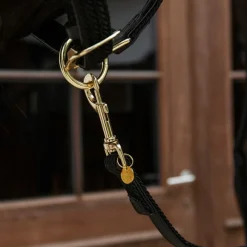 Longes Classiques*Kentucky Horsewear - Longe en nylon tressé noir 2 m