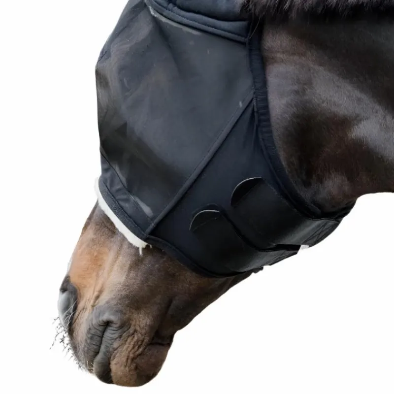 Collection "Minis" Kentucky|Masques Anti-Mouches Poneys*Kentucky Horsewear - Masque anti-mouches Friendly avec oreilles Noir