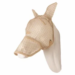 Masques Anti-Mouches|Masques Anti-Mouches*Kentucky Horsewear - Masque anti-mouches Heart avec oreilles et nez Beige