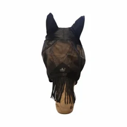 Collection "Minis" Kentucky|Masques Anti-Mouches Poneys*Kentucky Horsewear - Masque anti-mouches Classic avec oreilles et franges Noir