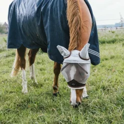 Collection "Minis" Kentucky|Masques Anti-Mouches Poneys*Kentucky Horsewear - Masque anti-mouches Friendly avec oreilles argent Gris