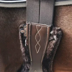 Fourreaux De Sangle*Kentucky Horsewear - Mouton amovible sangle anatomique Marron