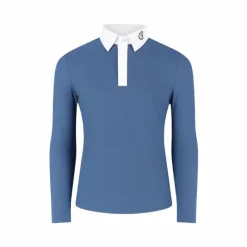 Polos Et Chemises*Kentucky Horsewear - Polo de concours Osaka Kids garçon manches longues Marine