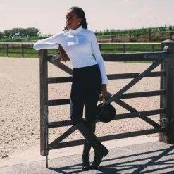 Polos Et Chemises*Kentucky Horsewear - Polo manches longues femme Classic Blanc