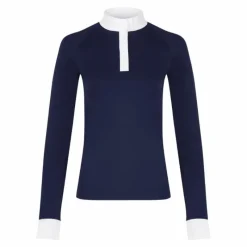 Polos Et Chemises*Kentucky Horsewear - Polo manches longues femme Classic Marine