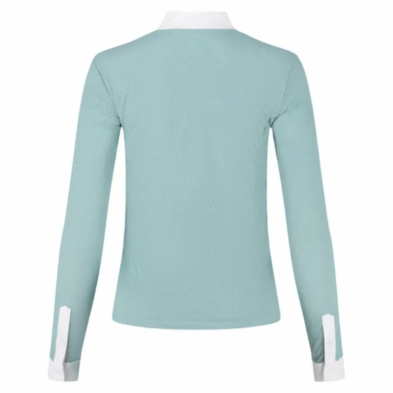 New - Polo de concours manches longues femme Heritage Air dusty blue Polos Et Chemises
