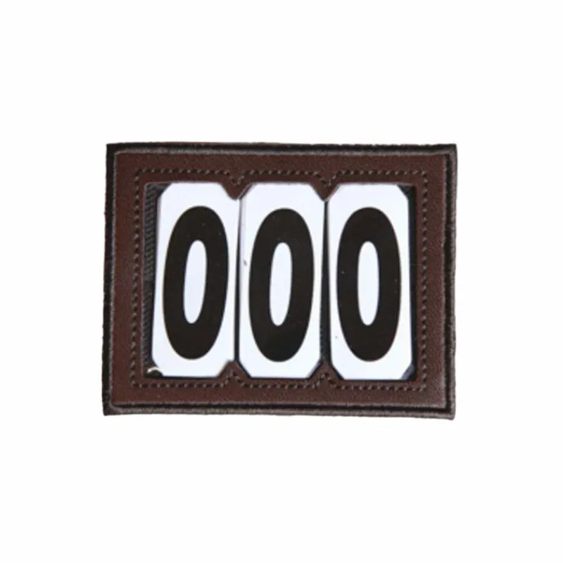 Cso*Kentucky Horsewear - Porte numéros velcros Marron