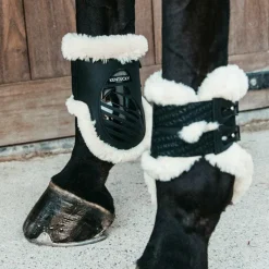 Protège-Boulets*Kentucky Horsewear - Protège boulet élastique mouton haut Noir