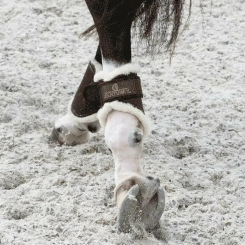 Sale - Protège-boulets turnout cuir Protège-Boulets