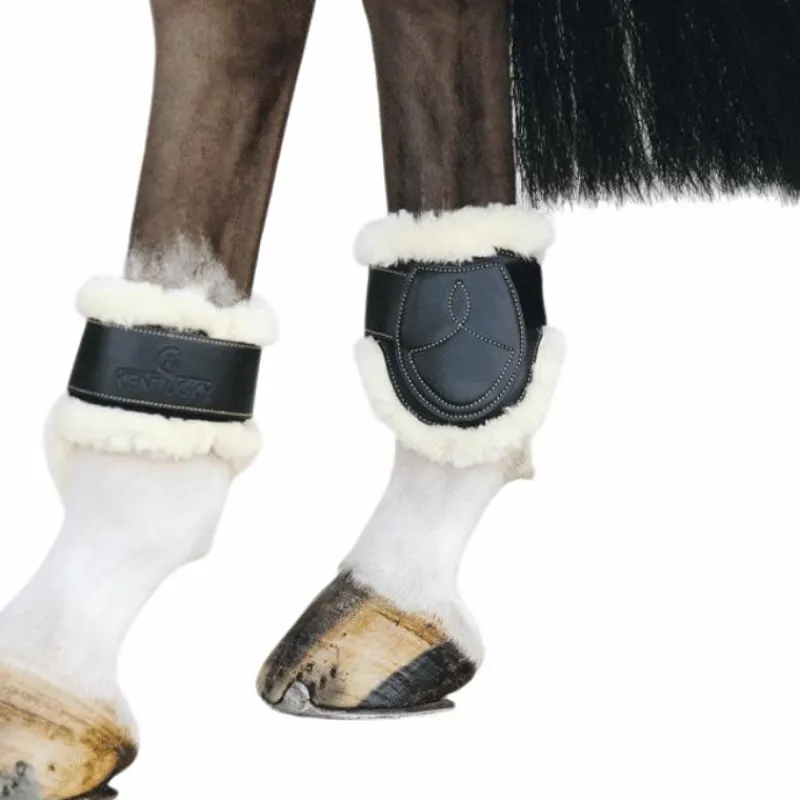 Collection "Minis" Kentucky|Protège-Boulets*Kentucky Horsewear - Protège-boulets cuir mouton Noir