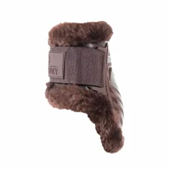 Collection "Minis" Kentucky|Protège-Boulets*Kentucky Horsewear - Protège-boulets jeunes chevaux mouton vegan mouton Marron