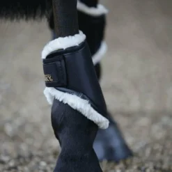Best - Protège-boulets turnout cuir Protège-Boulets