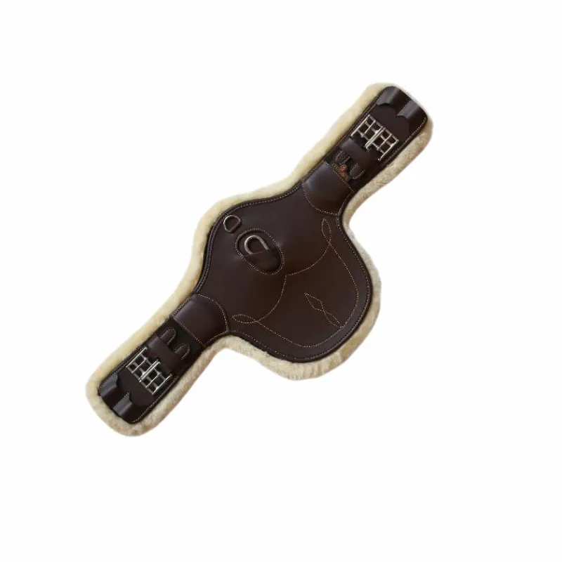 Concours Complet D'Equitation|Bavettes Courtes*Kentucky Horsewear - Sangle bavette courte mouton Marron