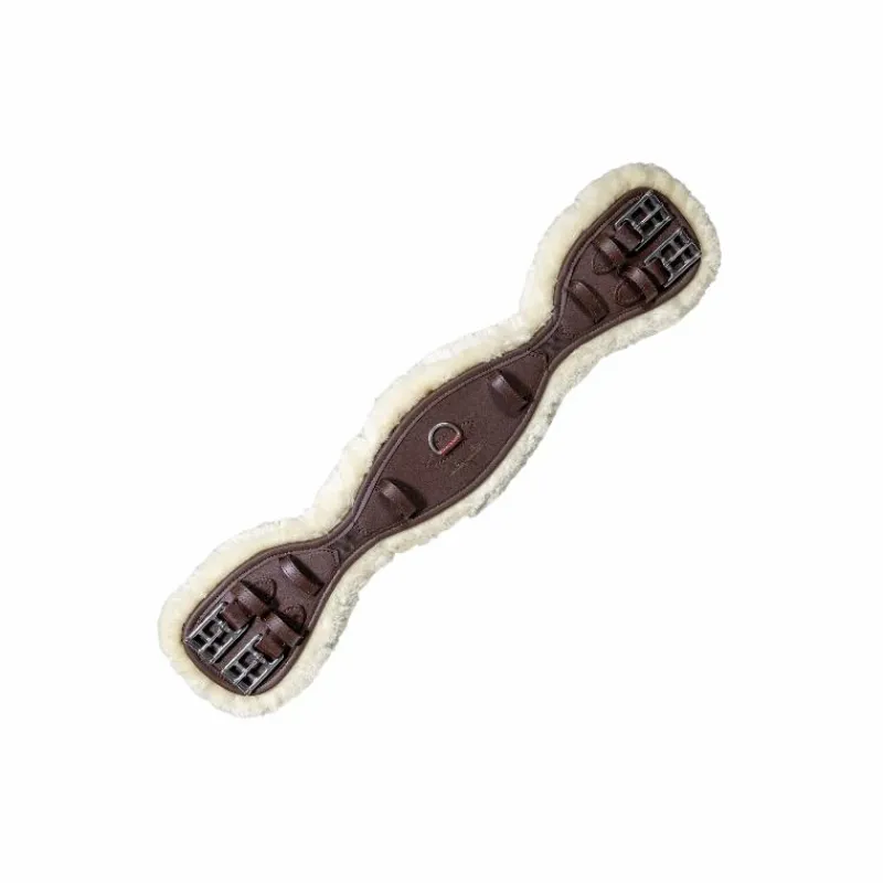 Collection "Minis" Kentucky|Sangles Courtes*Kentucky Horsewear - Sangle anatomique courte mouton Marron