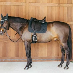 Tapis De Dressage|Tapis De Selle*Kentucky Horsewear - Tapis de dressage Wave 3D logo sapin Vert