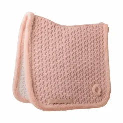 Dressage|Tapis De Dressage*Kentucky Horsewear - Tapis de dressage fausse fourrrure tressée vieux Rose