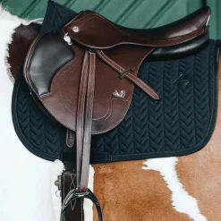 Tapis Cso/ Mixtes|Tapis De Selle*Kentucky Horsewear - Tapis de selle Fishbone Noir