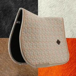 Tapis Cso/ Mixtes|Tapis De Selle*Kentucky Horsewear - Tapis de selle Pied de Poule Beige