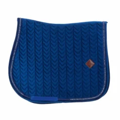 Tapis Cso/ Mixtes|Tapis De Selle*Kentucky Horsewear - Tapis de selle Velvet Pearls jumping Marine